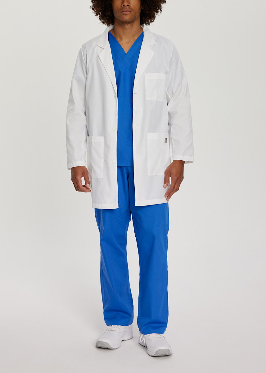 ScrubZone Landau 3-Pocket 35 Inch Unisex Lab Coat