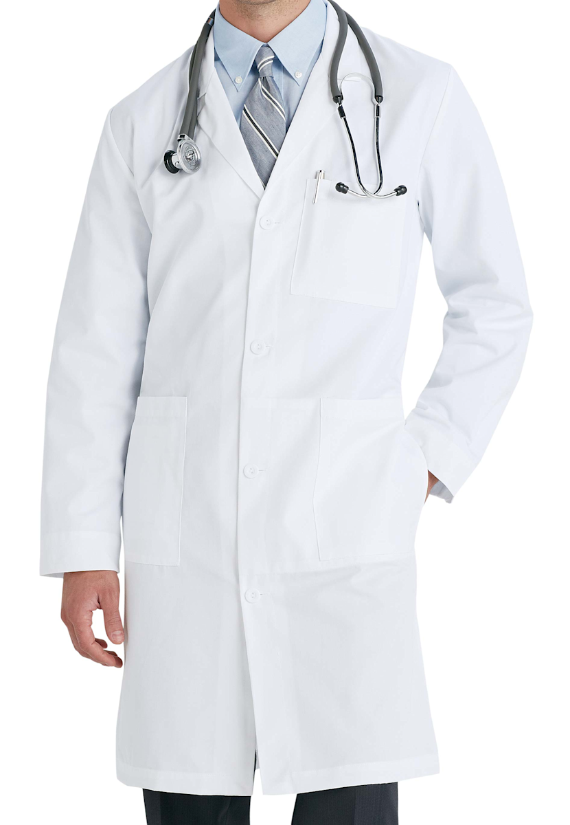Meta Meta Men's 6-Pocket 38 Inch Twill Lab Coat