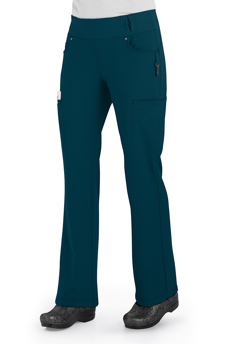 Home 28 Cherokee iflex Cherokee Mid Rise Pull On Knit Waist Pants