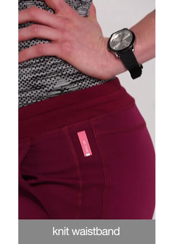 Greys Anatomy Spandex Stretch Grey's Anatomy 3 Pocket Knit Waist Pants
