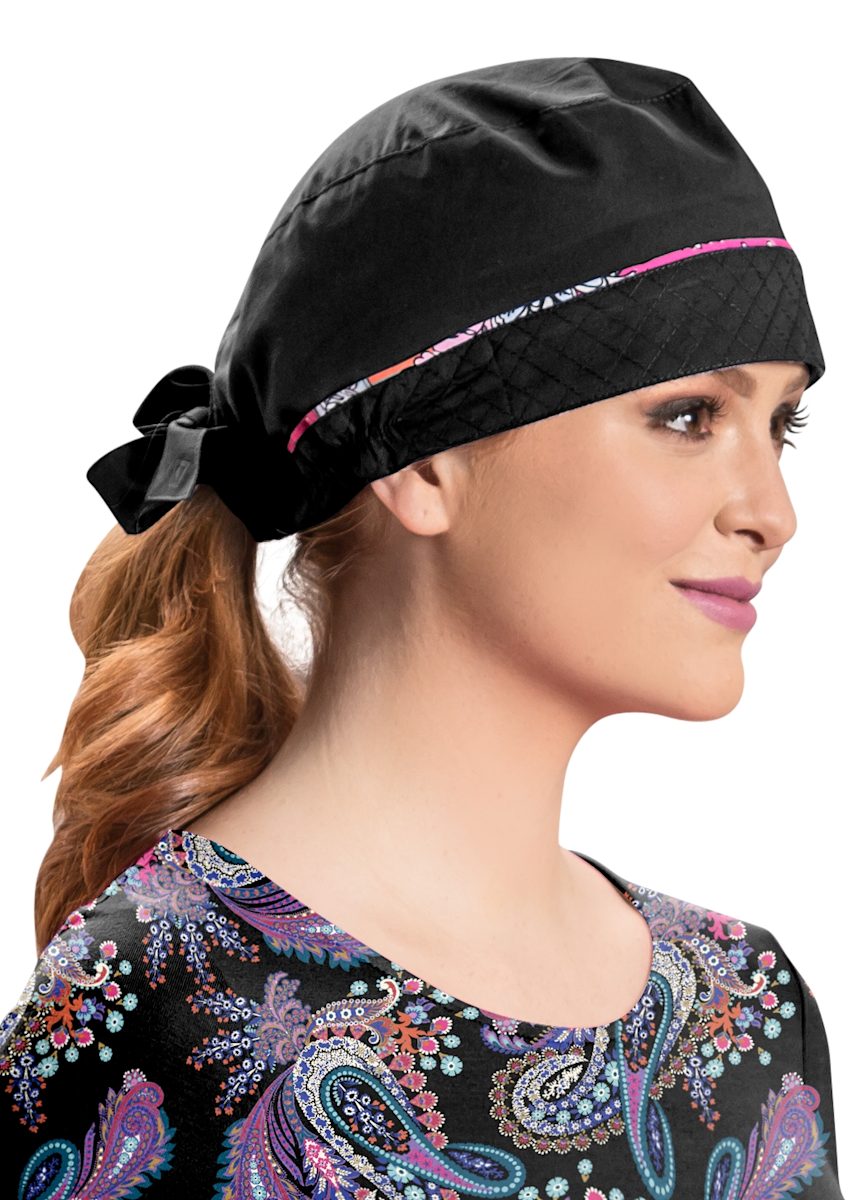 Vera Bradley Signature Vera Bradley Scrub Caps with Printed Piping