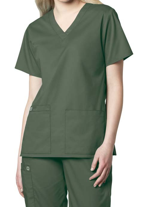 Home 29 Wink WonderWORK Wink 4 Pocket V-Neck Top