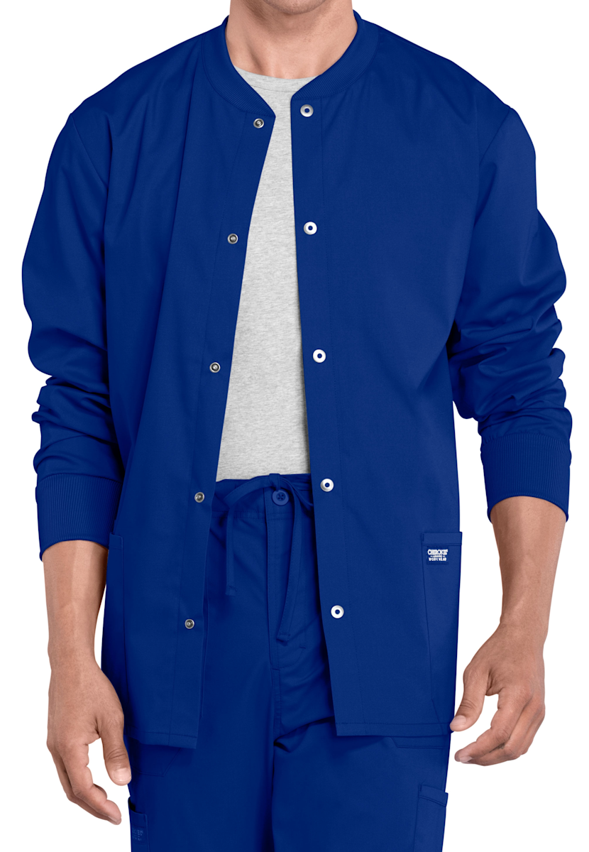 Cherokee Workwear Professional Cherokee Workwear Snap Front Warm Up Jacket