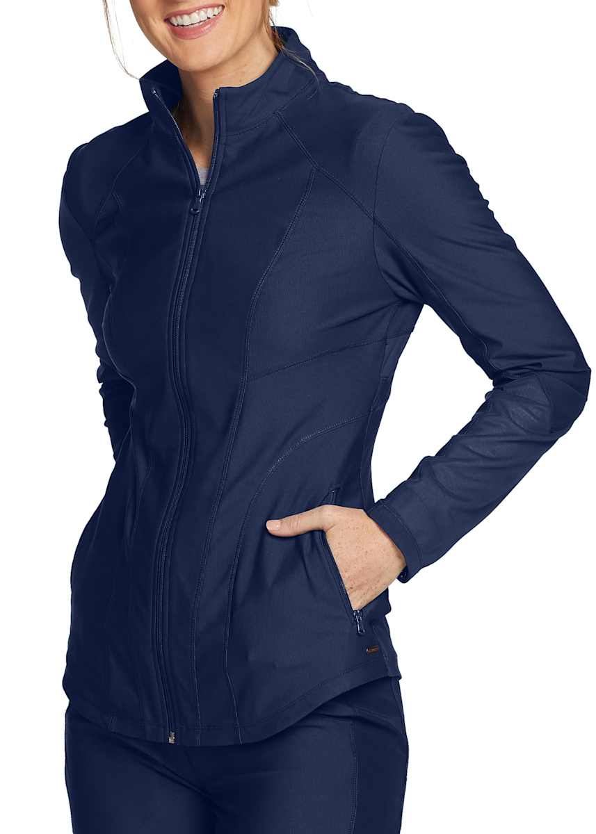 Cherokee Form Cherokee Mesh Accent Zip Front Jacket