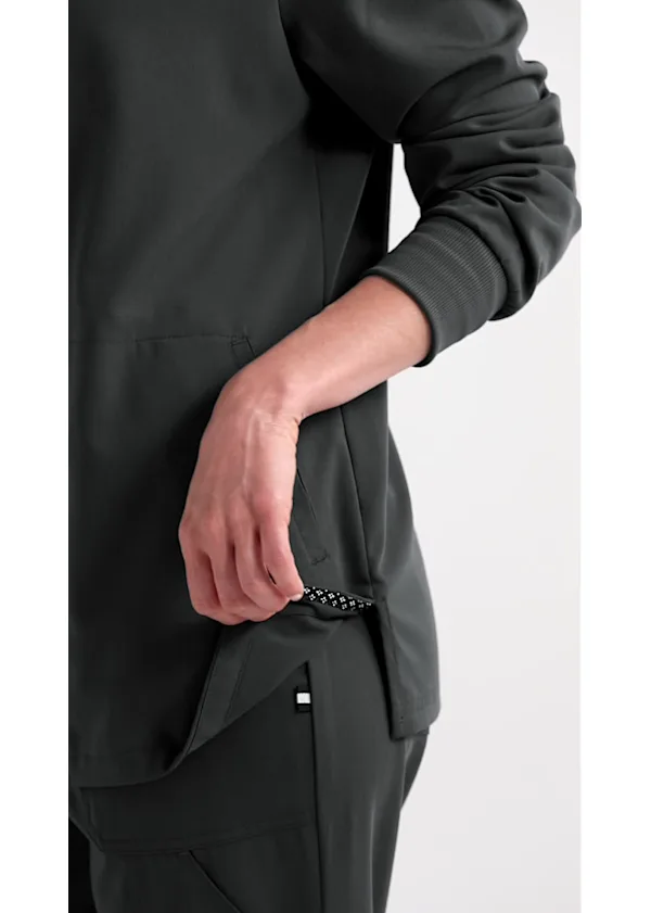 Beyond Scrubs Happiness Collection Beyond Scrubs Bliss 2 Pocket Zip Front Jacket