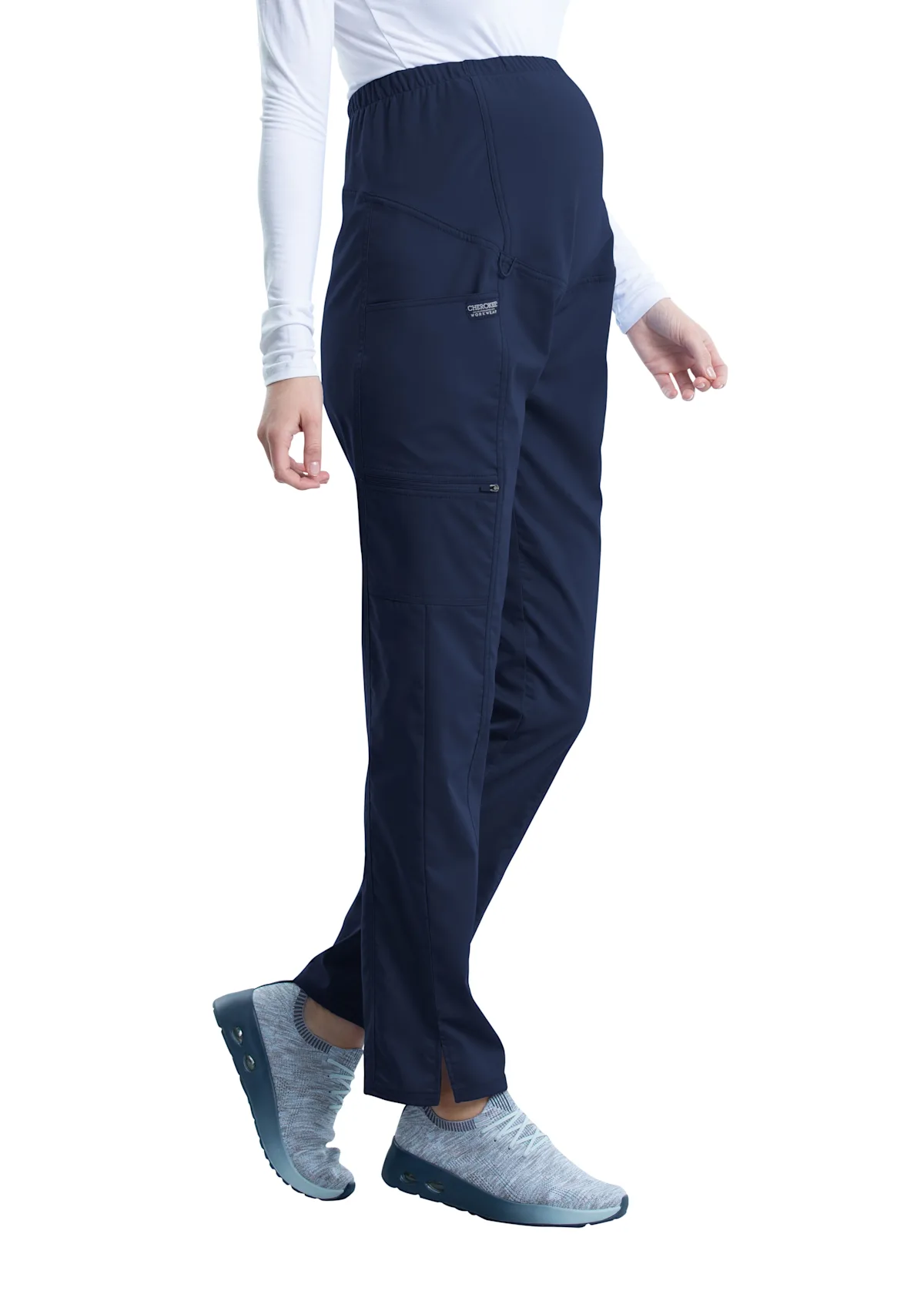 Cherokee Workwear Revolution Cherokee Workwear Double Knit Waist Maternity Pants