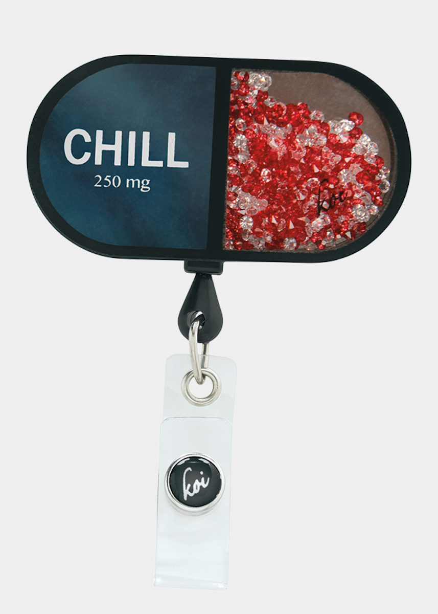 Koi Collection Koi Chill Pill Shaker Badge Holder