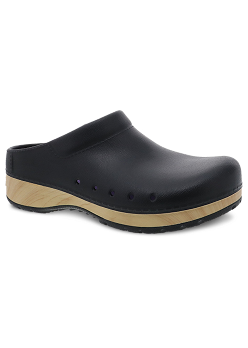 Dansko Shoes Dansko Kane Black Molded Kane Nursing Clogs