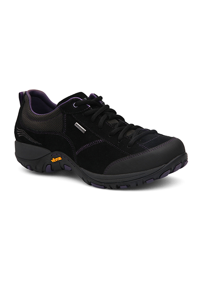 Dansko Shoes Dansko Black Suede Paisley Lace Up Shoes
