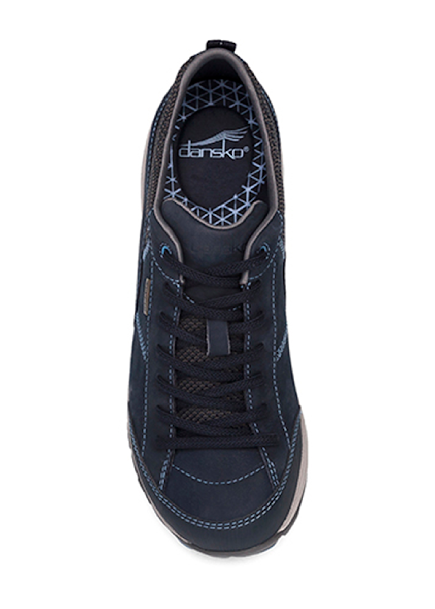 Dansko Shoes Dansko Paisley Navy Milled Nubuck Lace Up Sneaker