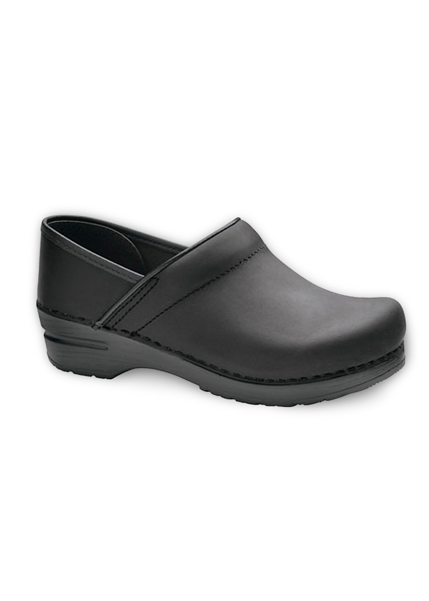 Dansko Shoes Dansko Black Oiled Nursing Clogs