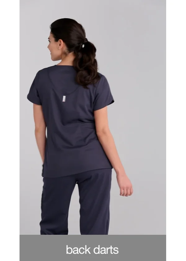 Home 24 Greys Anatomy Collection Grey's Anatomy Cora 4-Pocket V-Neck Top