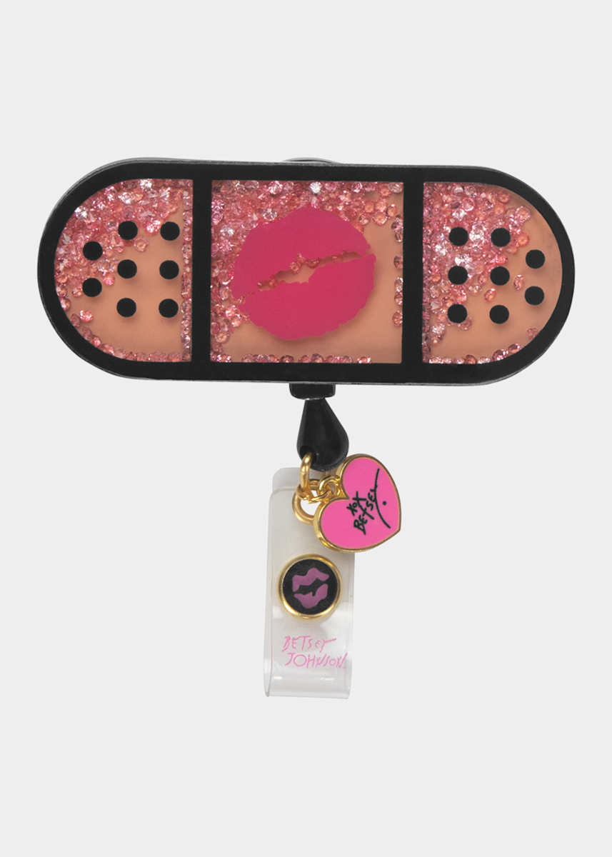 Betsey Johnson Koi Band Aid Badge Reel