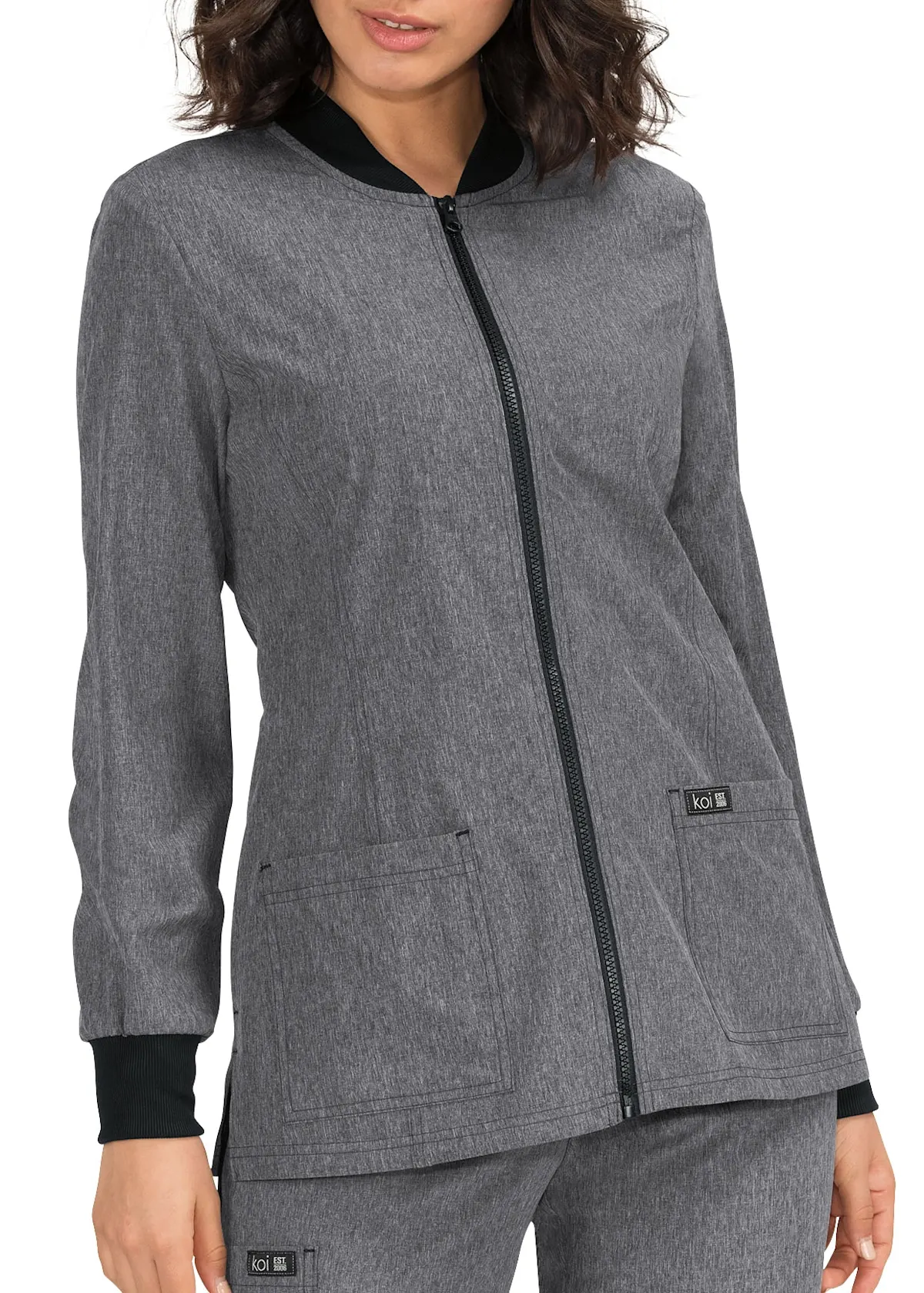 Koi Basics Koi Andrea Warm Up Zip Front Jacket