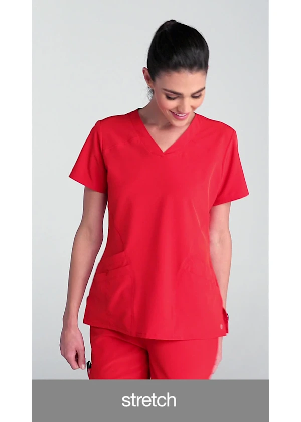 Barco One Barco One 5-Pocket Sporty V-Neck Top