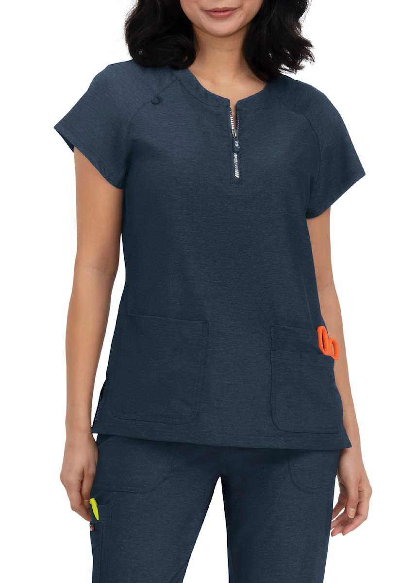 Koi Lite Koi Liliana 3-Pocket Zip-Neck Scrub Top