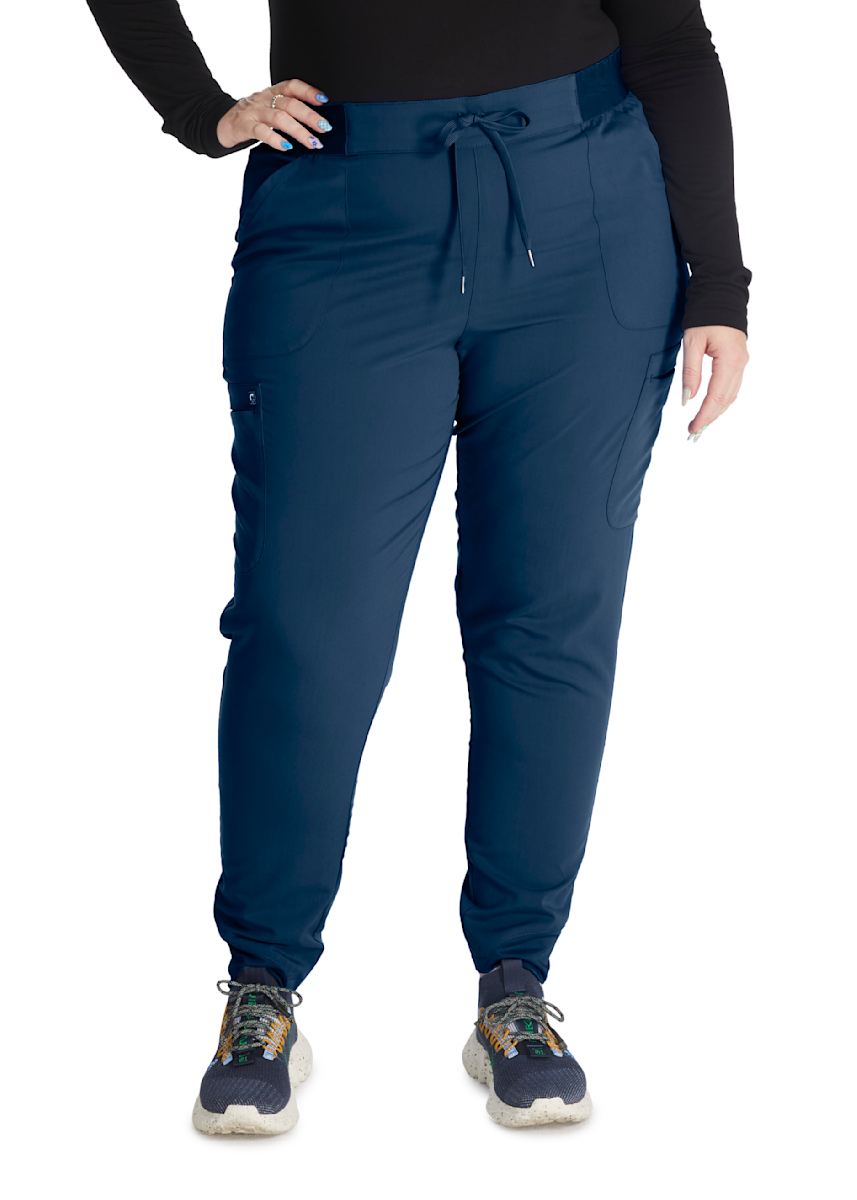 Cherokee Atmos Cherokee 4-Pocket Elastic Waistband Mid-rise Cargo Jogger