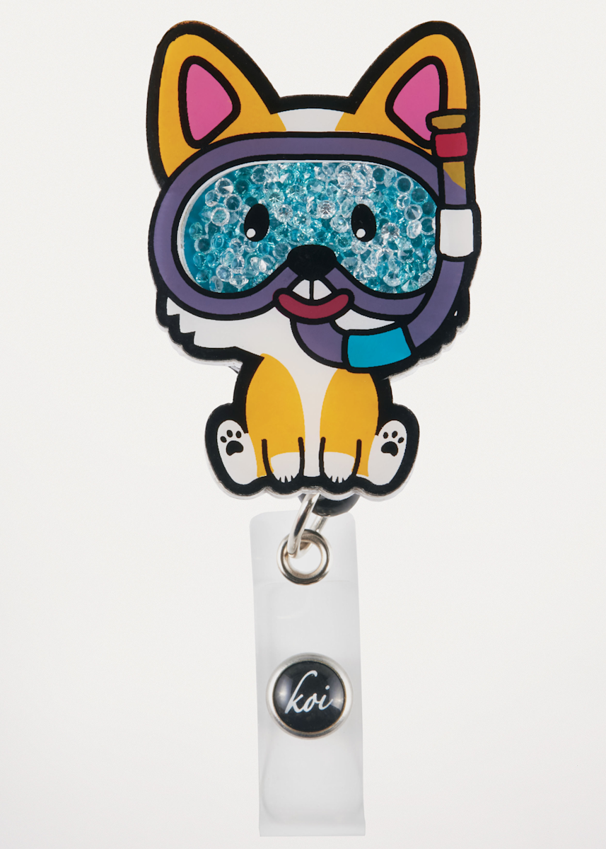 Koi Basics Koi Scuba Paw Badge Reel