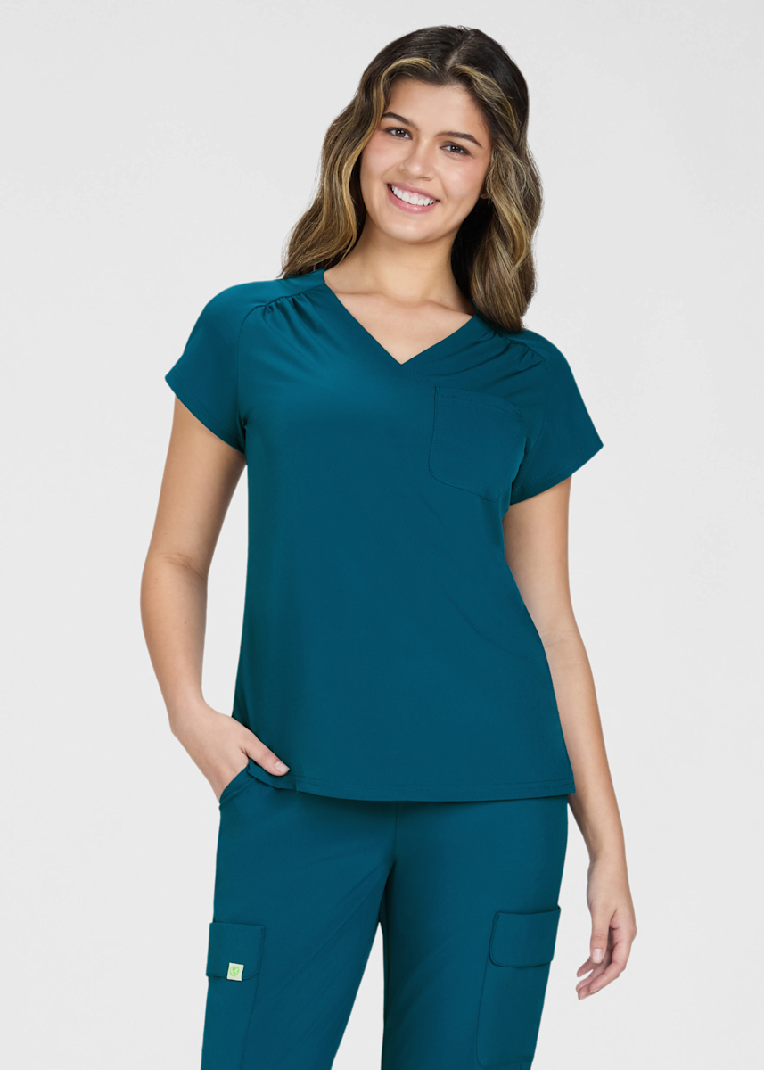 Planet Koi Koi Kailani 1-Pocket V-Neck Scrub Top