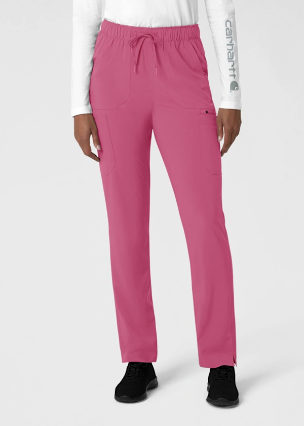 Greys Anatomy Spandex Stretch Grey's Anatomy Mika 6-Pocket Wide Knit Waistband Cargo Jogger