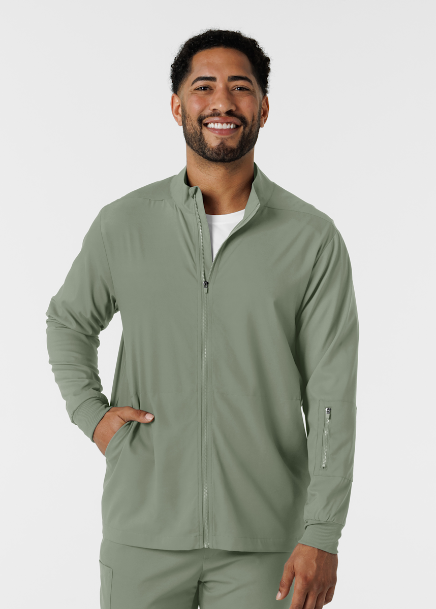 Wink Boundless Wink Men's 4-Pocket Zip-Front Warm-Up Jacket