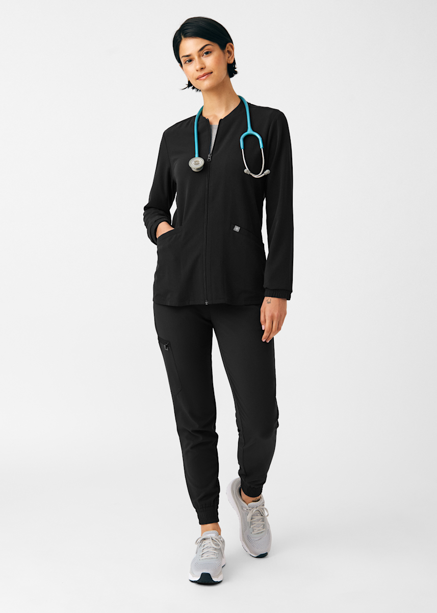 Beyond Scrubs Indulgence Beyond Scrubs Compassion 4-Pocket Zip-Front Jacket