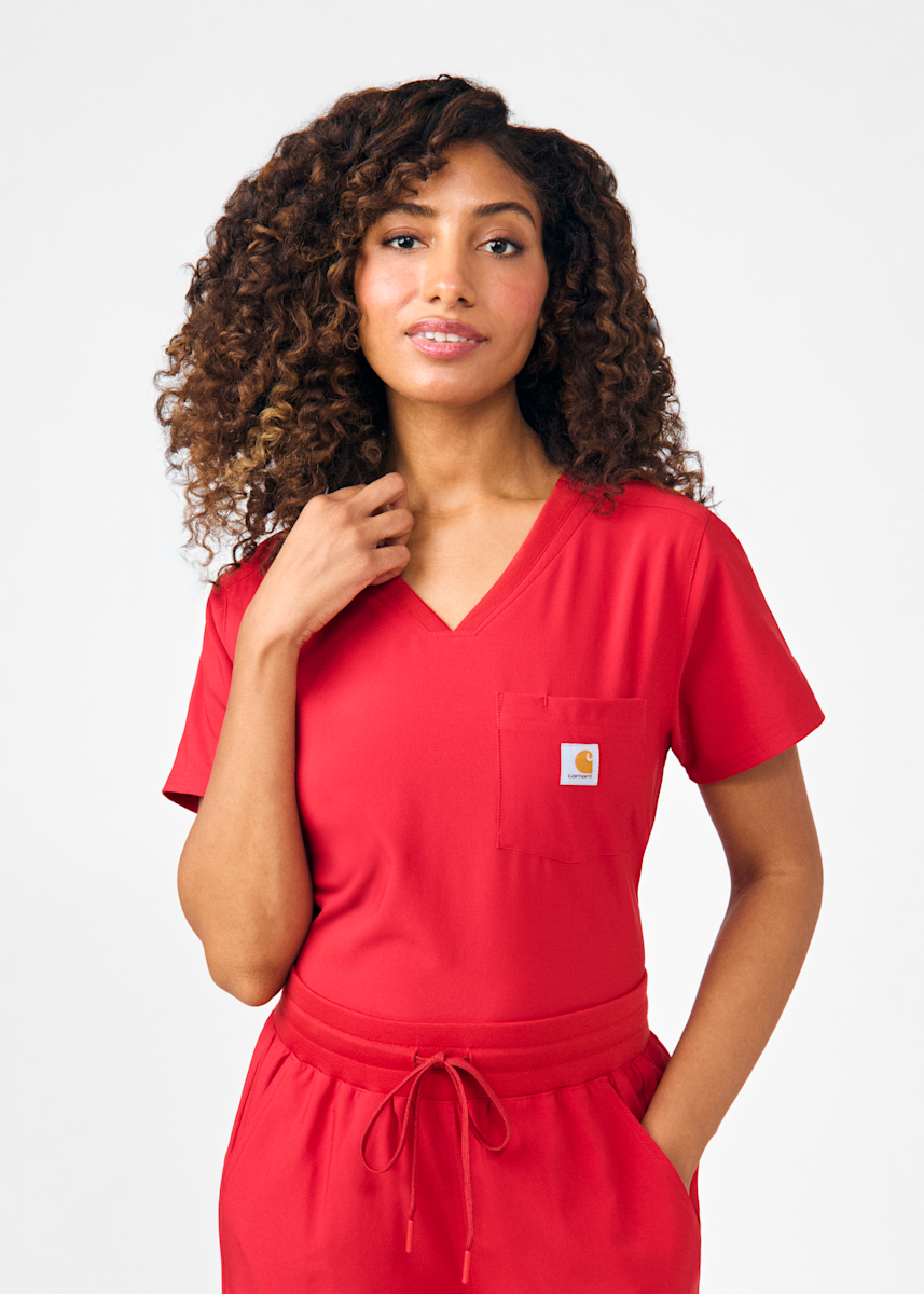 Carhartt Force Cross-Flex Carhartt Chest-Pocket Tuck-In V-Neck Top
