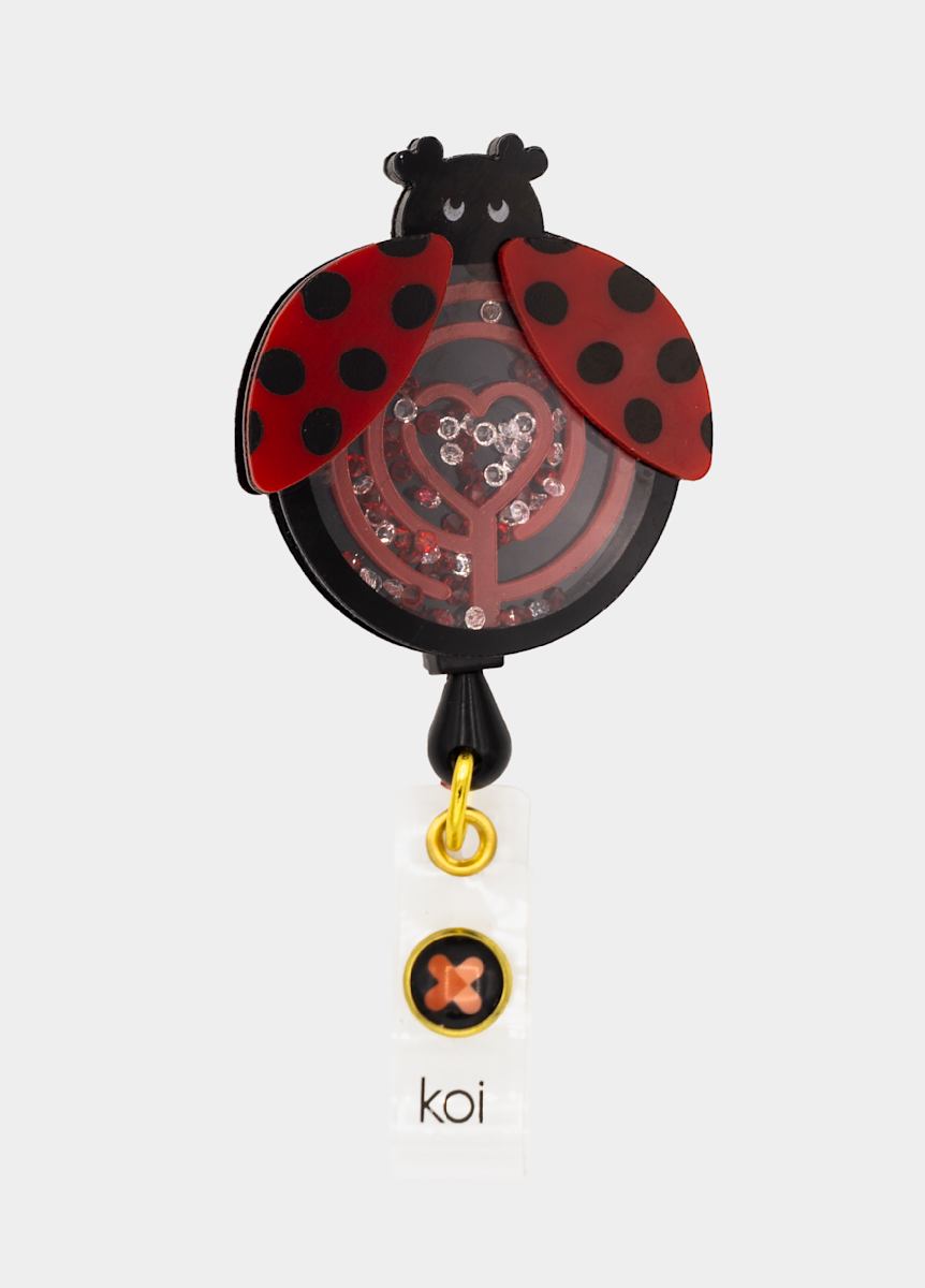 Koi Basics Koi Artist Series Ladybug Maze Badge Reel