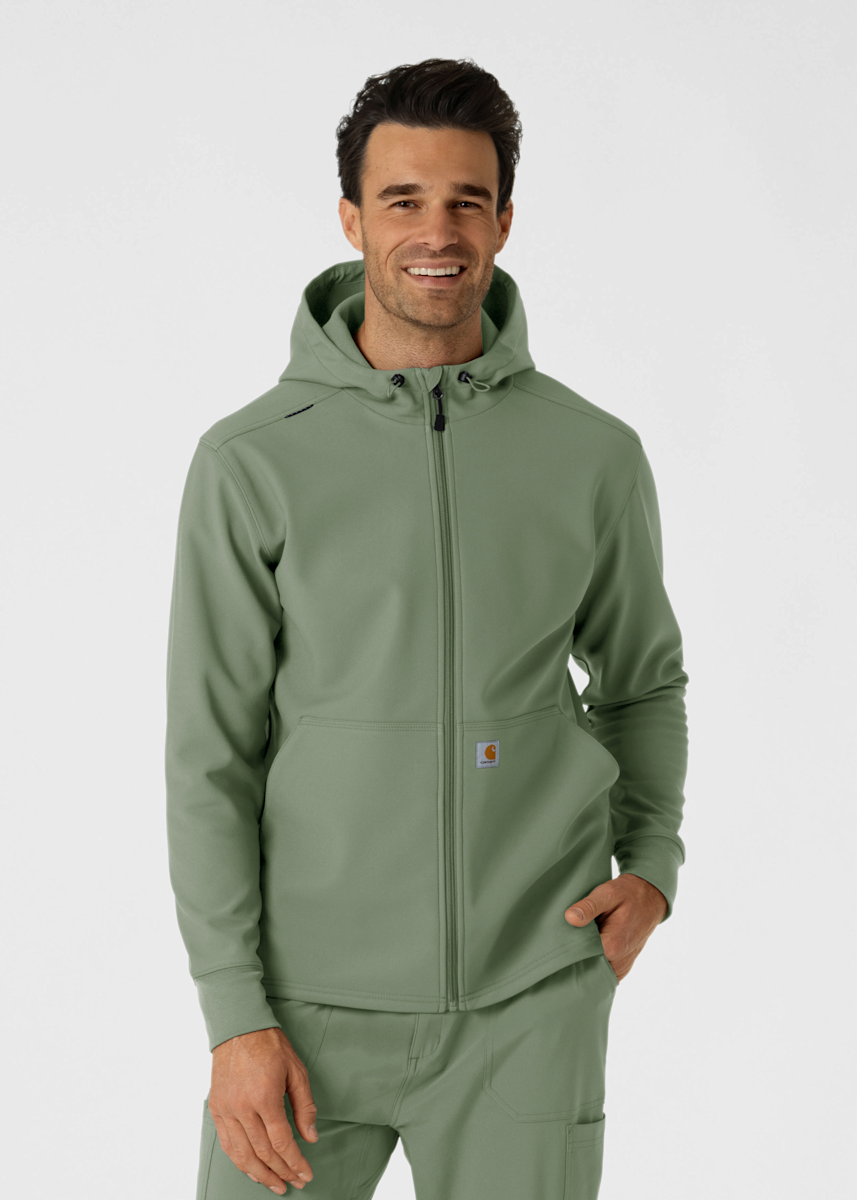 Carhartt Performance Layers Carhartt Rugged Flex Men's 3-Pocket Zip-Front Bonded Fleece Hoodie