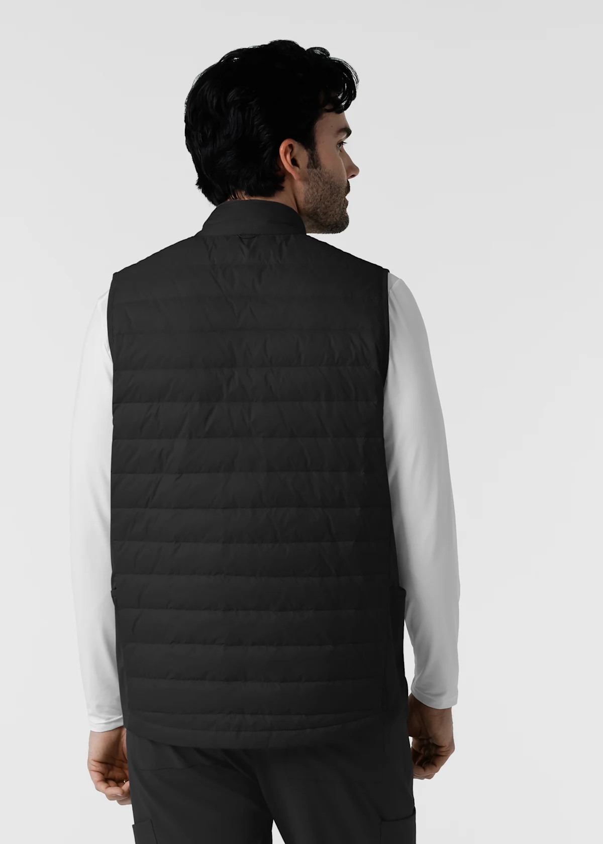 Wink Layers Wink Men's 6-Pocket Zip-Front Flex-n-Reach Quilted Puffer Vest