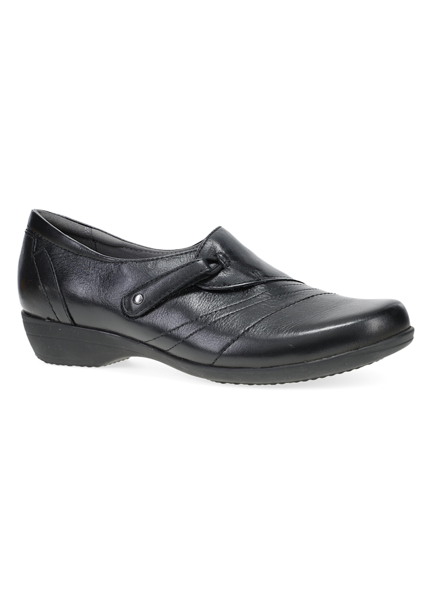 Dansko Shoes Dansko Franny Black Leather Slip-On Loafer