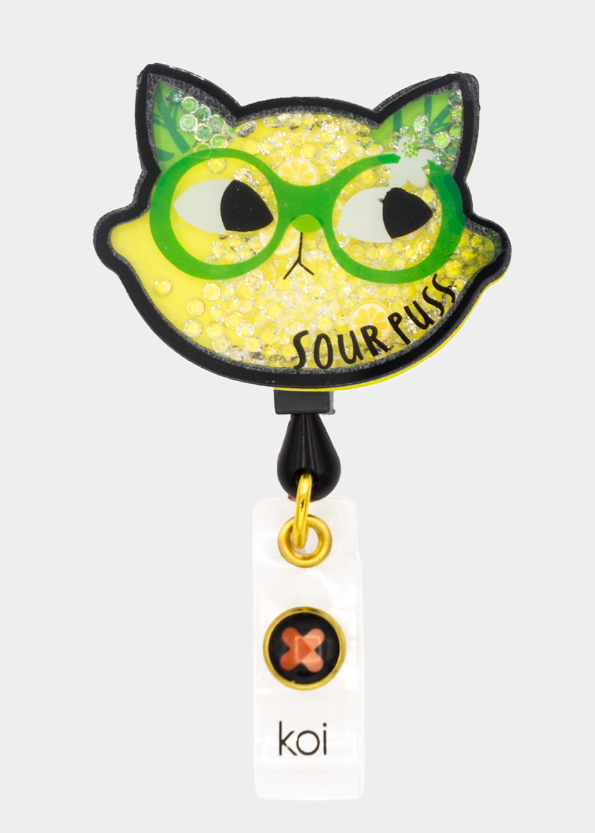 Koi Basics Koi Artists Series Sour Puss Badge Reel