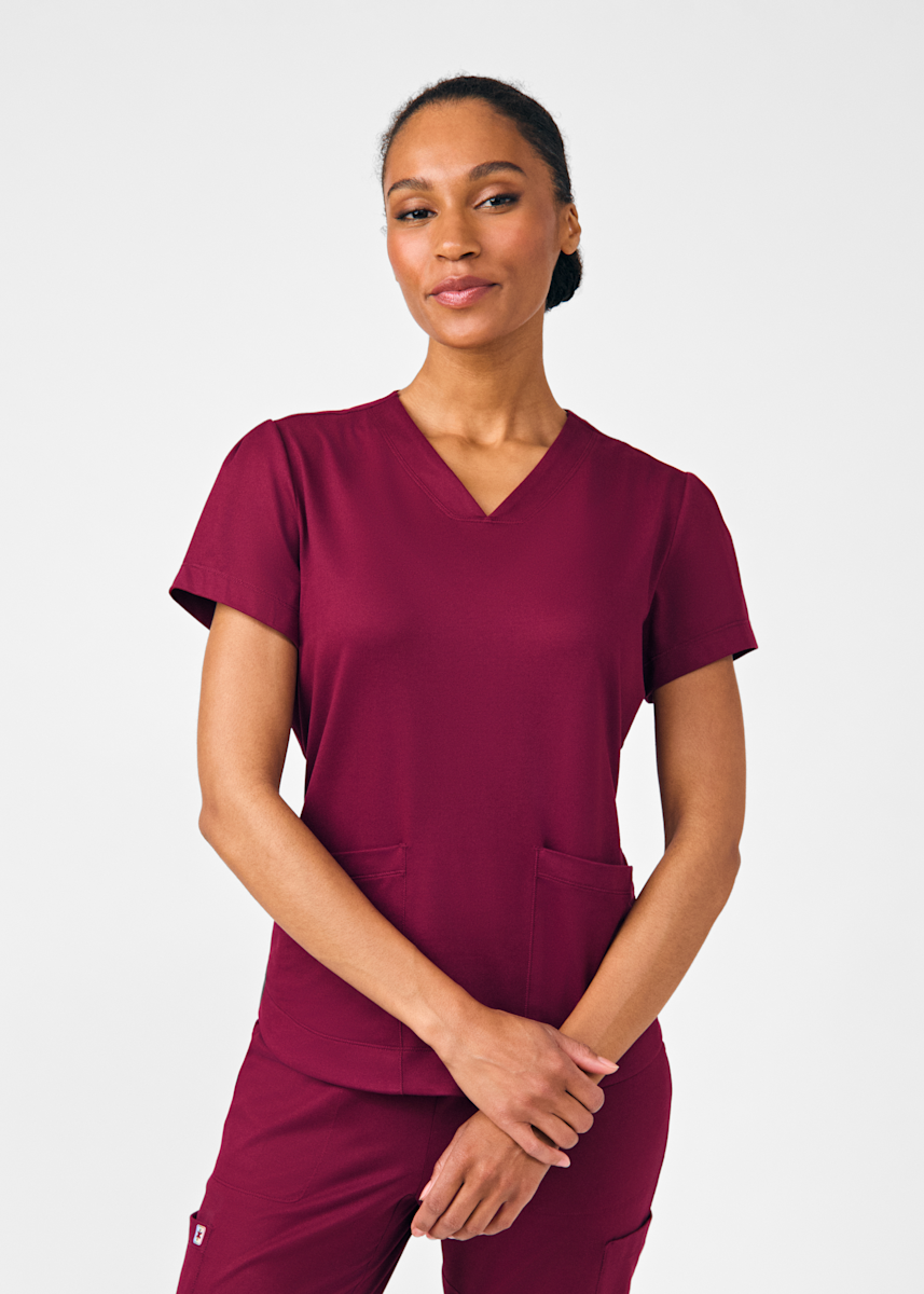 Beyond Scrubs Cozy Beyond Scrubs Cozy 3-Pocket V-Neck Top