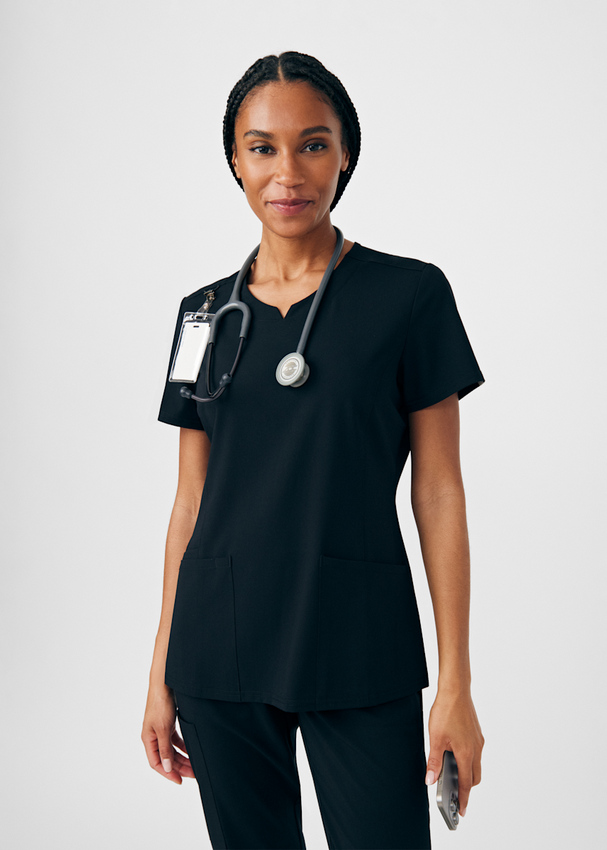 Beyond Scrubs Limited Edition Beyond Scrubs 3-Pocket Rounded Neck Top