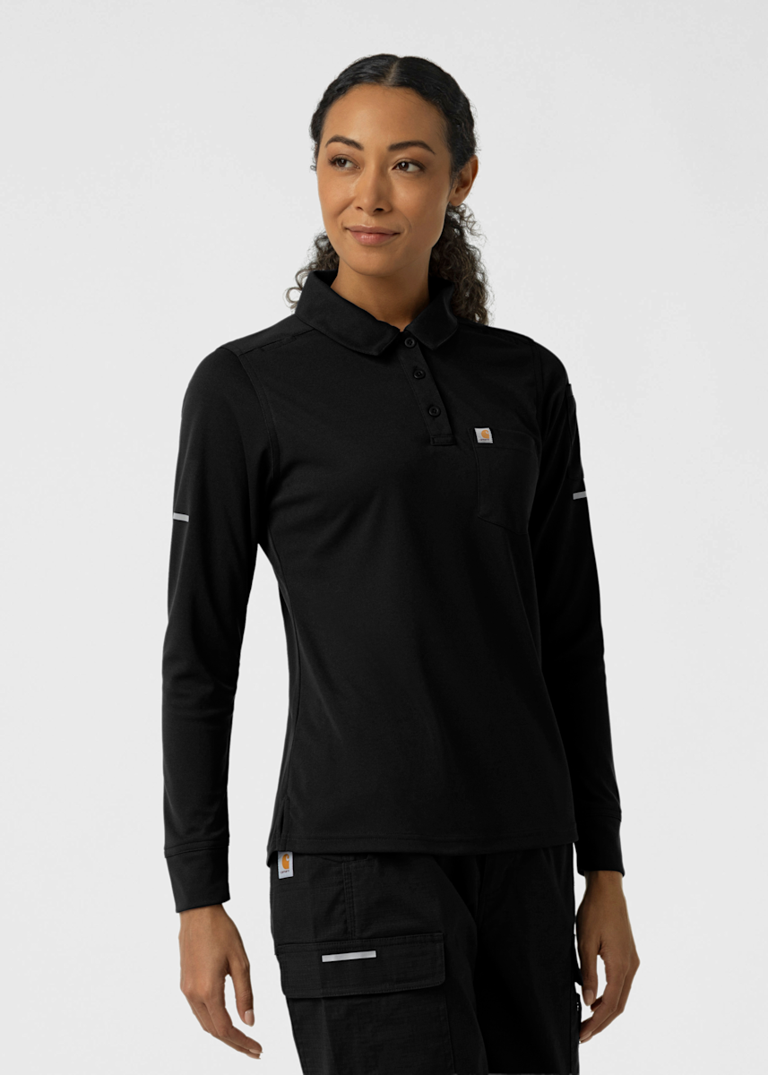 Carhartt FLD & RSCU Carhartt 3-Pocket Heavyweight Long Sleeve Polo