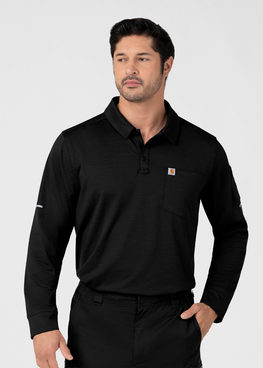 Carhartt FLD & RSCU Carhartt Men's 3-Pocket Heavyweight Long Sleeve Polo