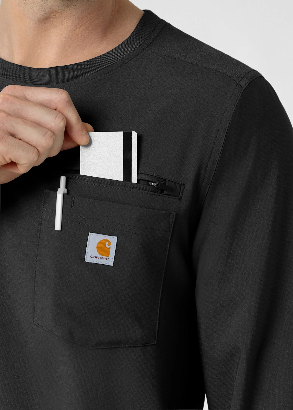 Carhartt Force Cross-Flex Carhartt Men's 2-Pocket Crew Neck Long Sleeve Top