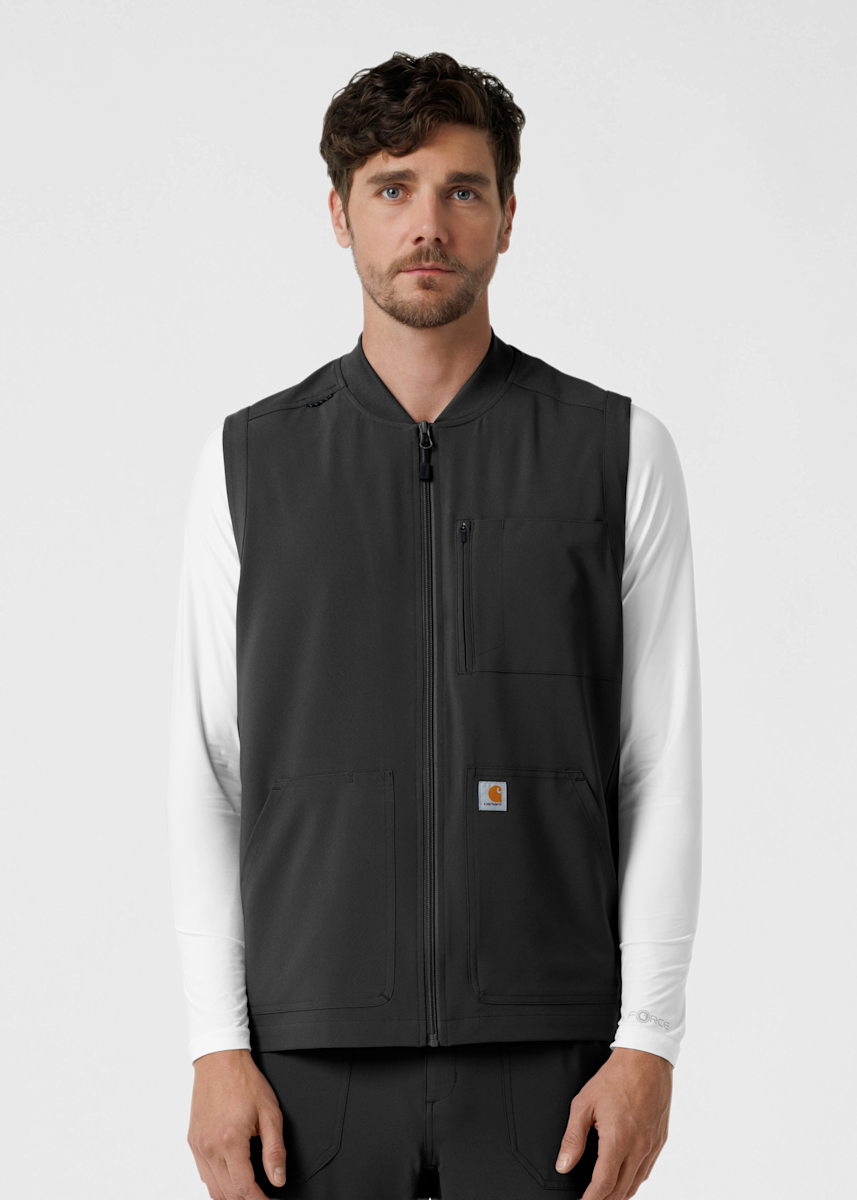 Carhartt Force Cross-Flex Carhartt Men's 6-Pocket Zip-Front Lightweight Vest