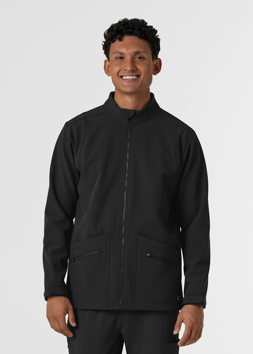 Wink Layers Wink Men's 4-Pocket High Neck Soft Shell Jacket