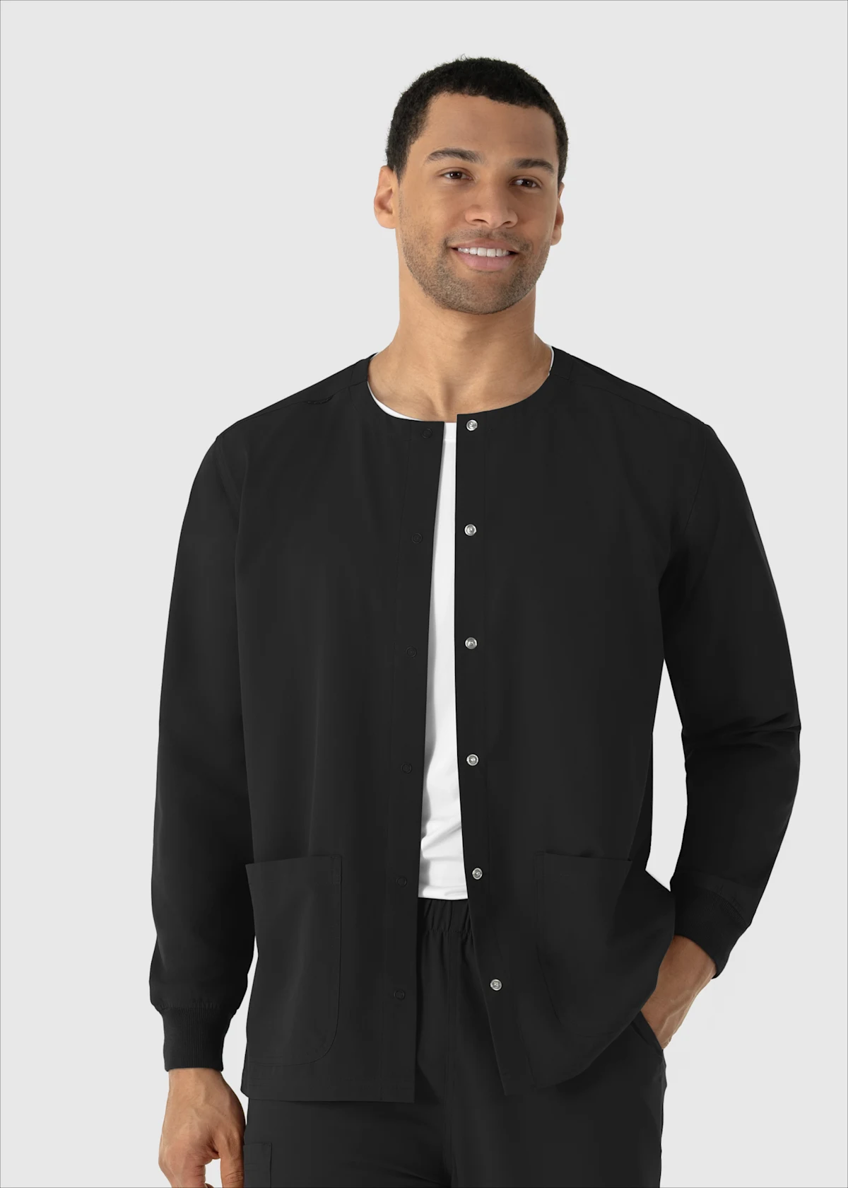 Wink Nurtur Wink 2-Pocket Unisex Snap-Front Warm-Up Jacket