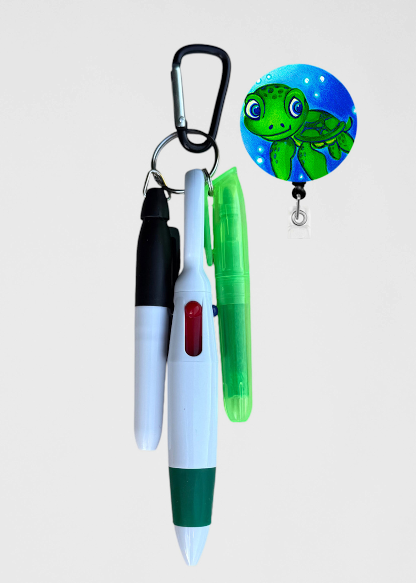SassyBadge SassyBadge Turtle Pen Set