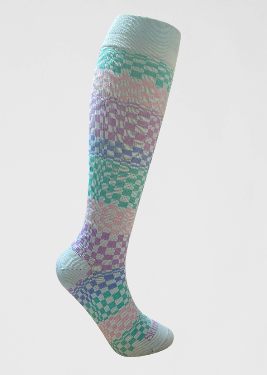 Skinergy Single Pair Socks Legale Groovy Geometric Print Compression Socks