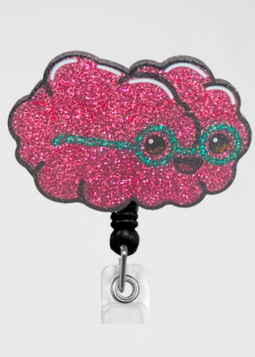 Home 18 SassyBadge SassyBadge Dazzlers Brain Badge Reel