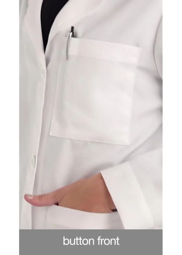 Meta Meta 6-Pocket 37 Inch Twill Lab Coat