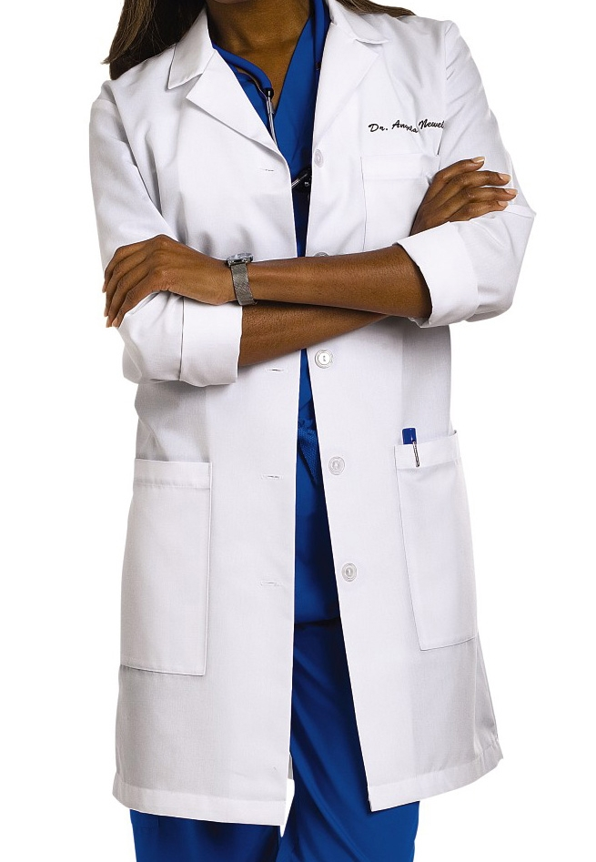 Meta Meta Women's 3-Pocket 37 Inch Lab Coat